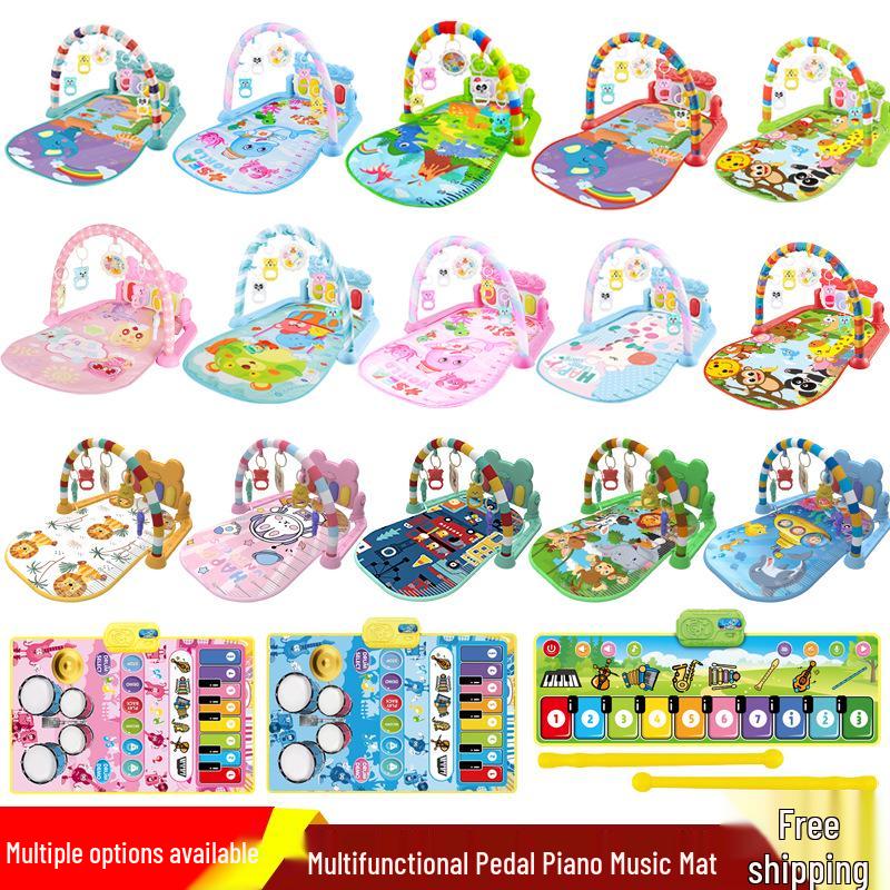 

Free Shipping Baby Gym Music Pedal Piano Toy for Ages 0-36 Months