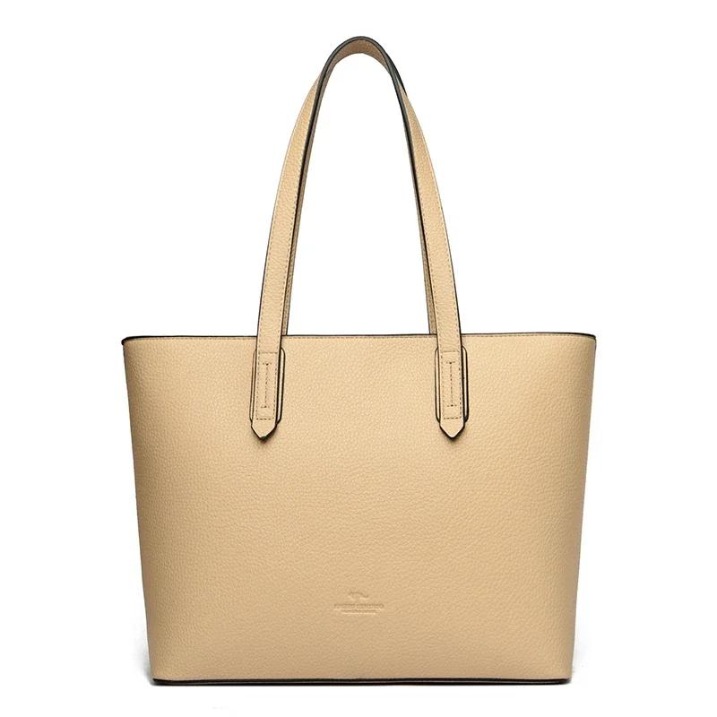 Genuine High Quality Large Capacity Shoulder Bag Female Tote Bag New Luxury Designer Handbag For Fashion Women Brand Shopper Bag