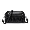 Modische Single-Shoulder Crossbody Clutch Weiches Leder Plissiert Retro Wolke Mama Tasche