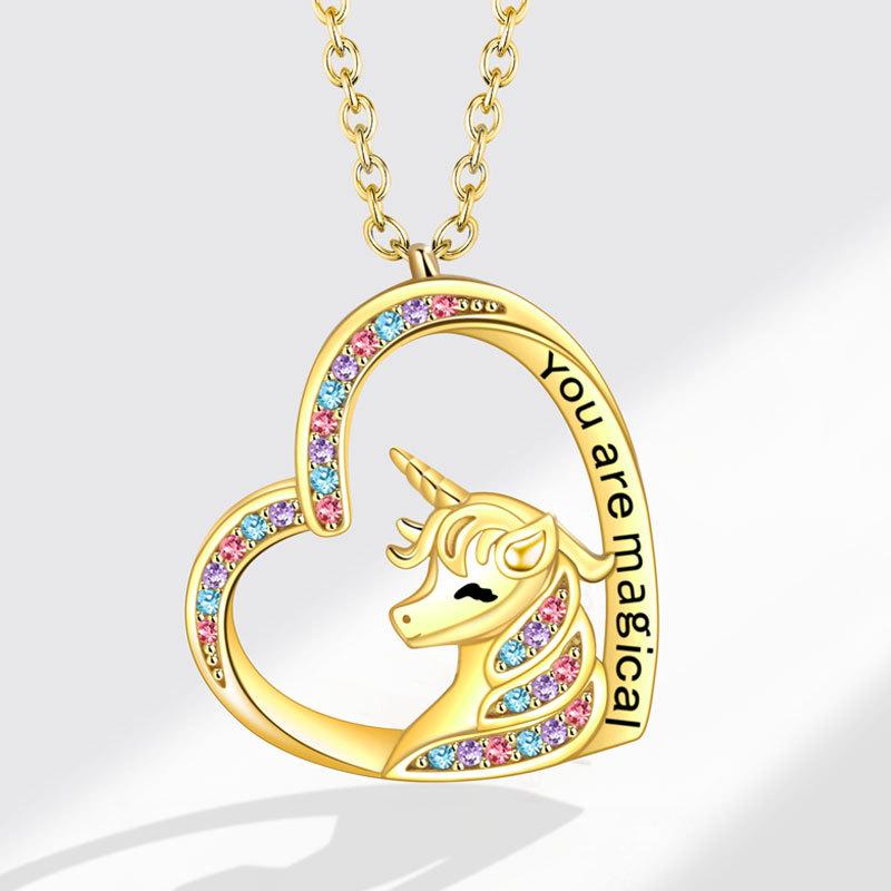 Eternal Heart Delicate Clavicle Necklace For Women Versatile Birthday Gift Elegant Pendant Jewelry Accessory