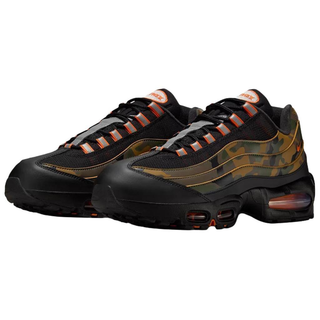 Nike Air Max 95 Breathable Running Shoes Unisex Black Umber Sneakers Casual Shoes HQ1973-001