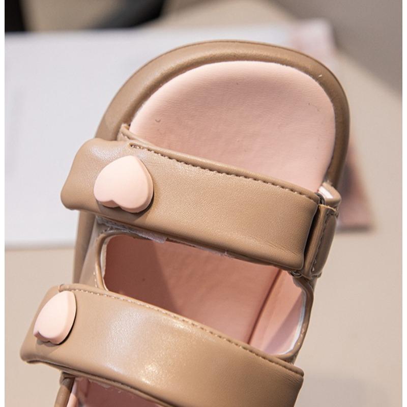 Girls Summer Open Toe Sandals Thick Soft Sole Non-slip Beach Princess Shoes for Kids