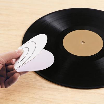 Aufnahme-Handschuh-Griffhalter Einfache Handhabung Vermeidet schmutzige Finger Antistatischer Vinyl-Schallplatten-Reiniger-Schutz Plattenspieler Plattenteller Zubehör