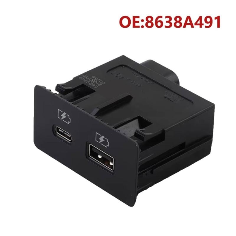 Car USB Port Adapter 8638A491 8638A317 for 2022-2024 USB Port Socket Assembly Automotive Accessories