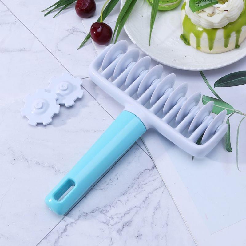 37Pieces Fondant Ribbon Cutter Wheel Roller Pastry Mold Dough Lattice Cutter 4 Different Gears Embosser Set Tool Kitchen
