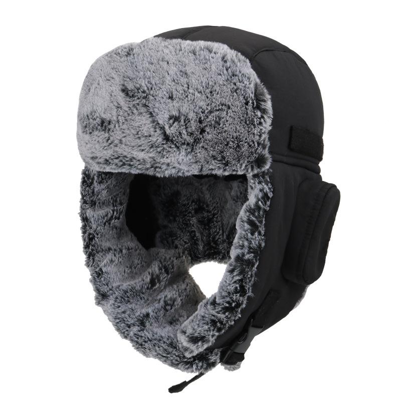Winter warm hat, cold-proof and water-proof, piled and thickened ear protectors, ski hats for men and women