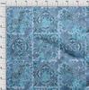 oneOone Cotton Flex Light Blue Fabric Asian Dress Material Fabric Print Fabric By The Yard 40 Inch