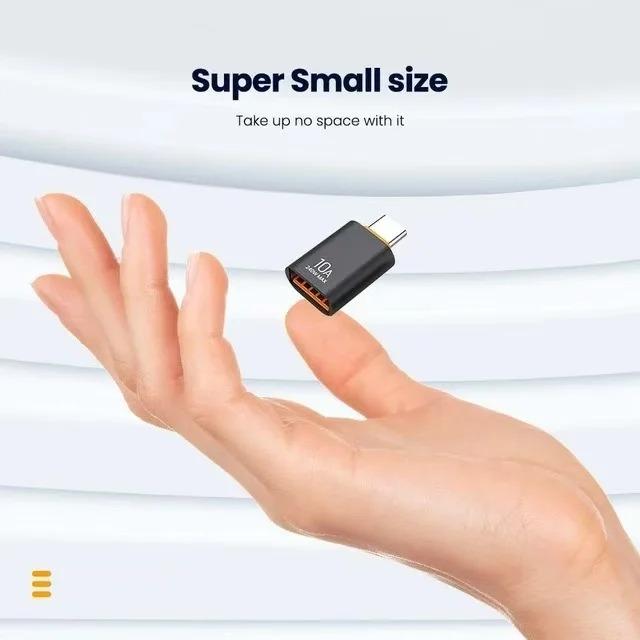 USB To USB C Adapter Type C Male To USB A Female Converter For Phone Smart Devices Electronic Gadgets Data Transfer
