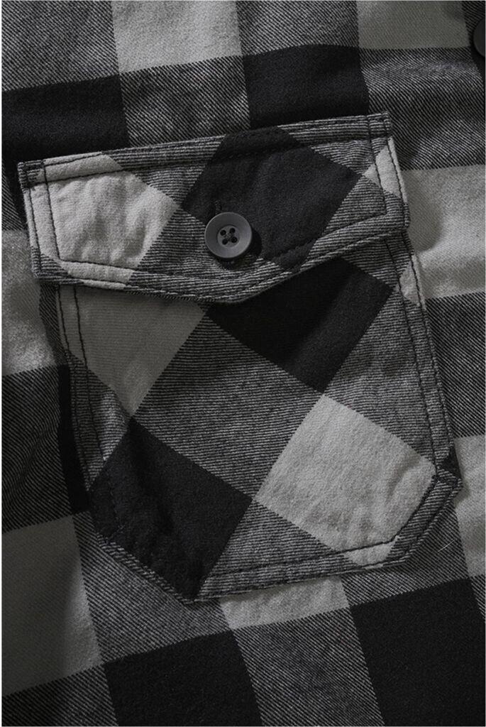 Зимняя куртка Brandit Lumberjacket (9478) black/charcoal