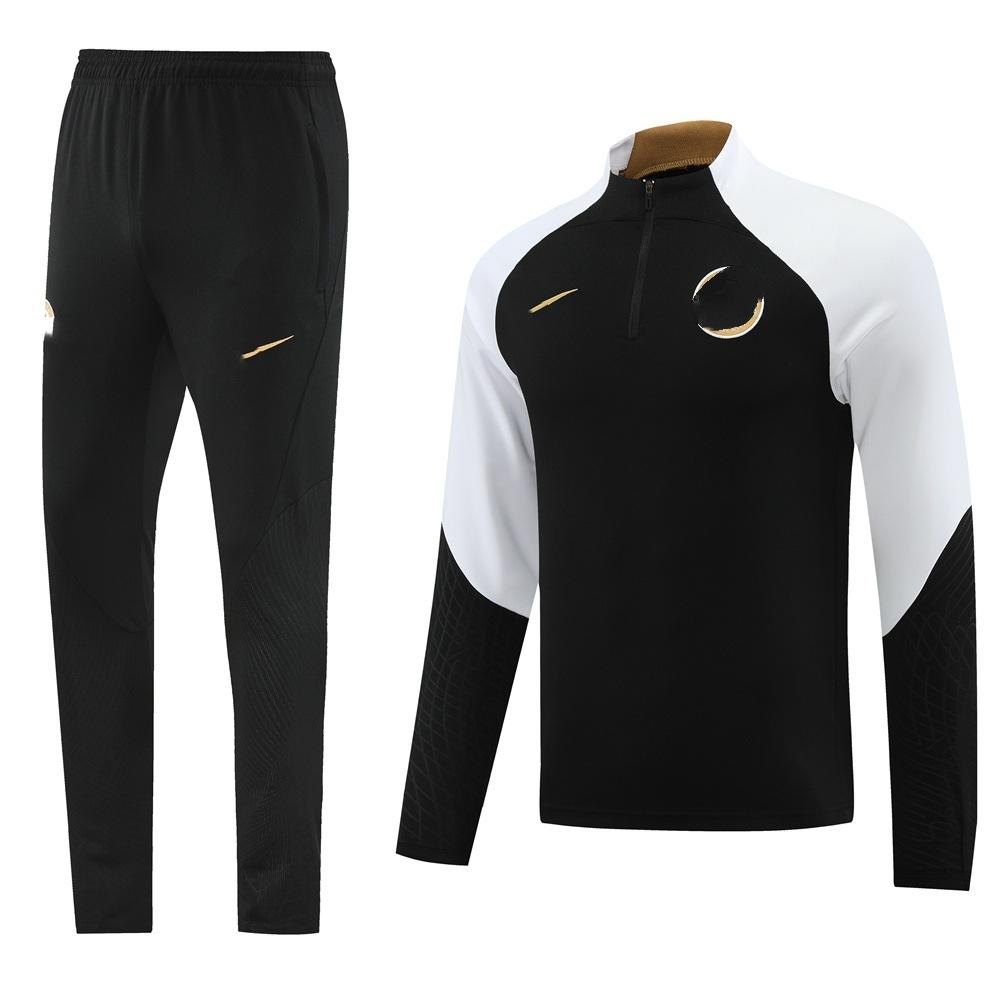 Half-Pull Long-Sleeved Set, Football Jersey, Training Jersey, Appearance Jersey, Casual, Breathable, Comfortable And Fashionable