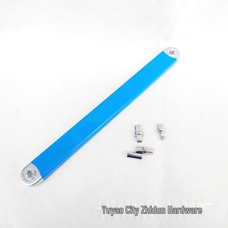 6.3mm Hex to 3/8" Socket Adapter Double-Ended Square Conversion Ratchet Wrench