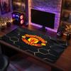 Tappetino per Mouse con Motivo a Tema Manchester United FC, Tappetino XXL per Scrivania da Gaming con Design del Logo del Calcio, Tappetino per Mouse del Computer Antiscivolo