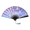 Folding Fan In Ancient Style for Boys, Dragon Design, Student Style, Bold Black Double-Sided Summer Plastic Fan, New Model