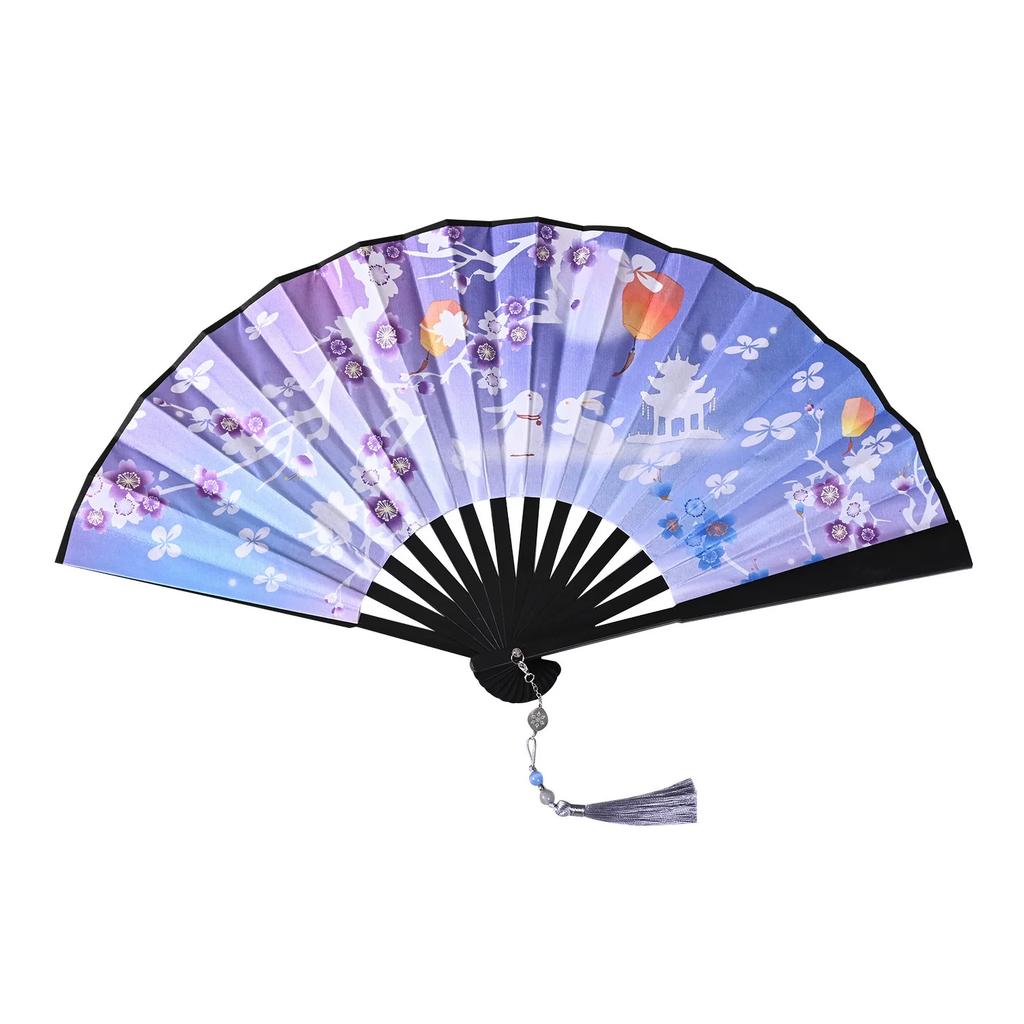 Folding Fan In Ancient Style for Boys, Dragon Design, Student Style, Bold Black Double-Sided Summer Plastic Fan, New Model