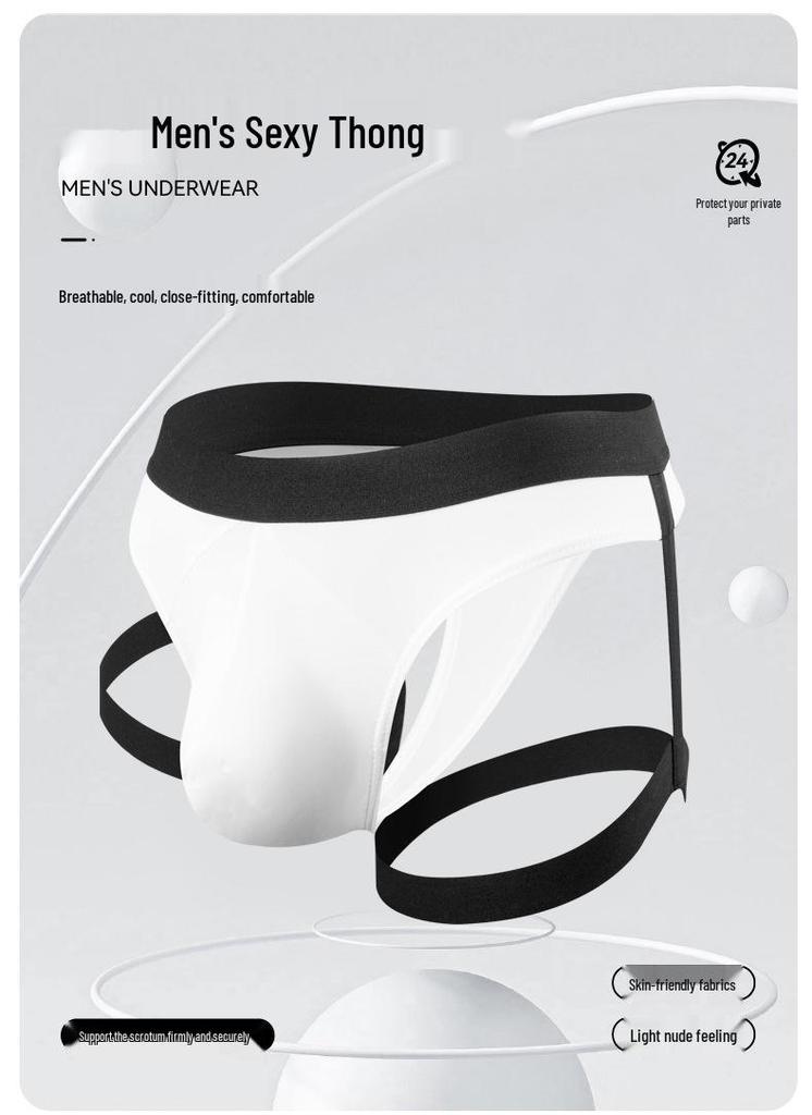 Men's Sheer Ice Silk Temptation Thong
