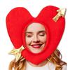 Kärlekshjärta Huvudbonad Hatt För Vuxen 3D Kärlekshjärta Hatt För Festivalfirande Maskerad Huvudprydnad Festrekvisita Hatt