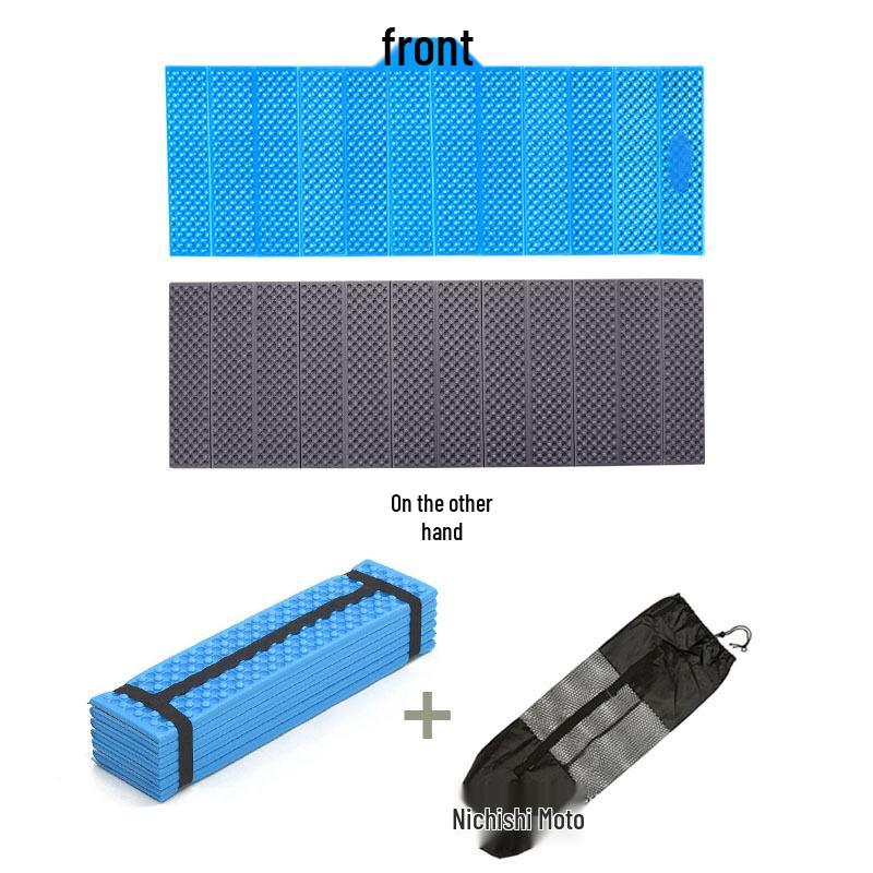 Portable Outdoor Egg Slot Folding Mat - Moisture-Proof Camping Tent Mat with Aluminum Foil