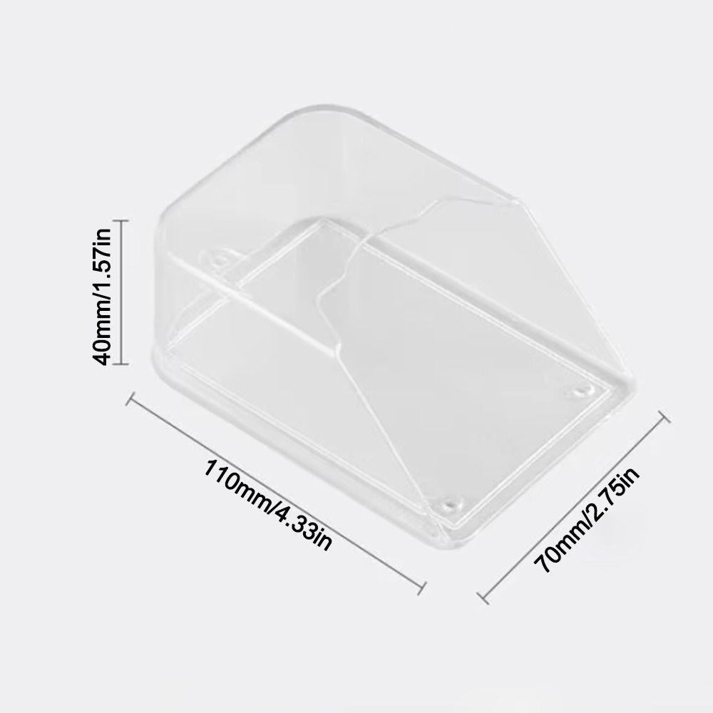 1 Set Wireless Doorbell Button Protective Cover Rainproof Transparent Doorbell Waterproof Cover Universal Doorbell Splash Guard
