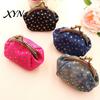 Ladies Wallet Five-Pointed Star Coin Purse, Mini Kiss-Lock Change Purse Vintage Denim Trinket Pouch for Women Lady