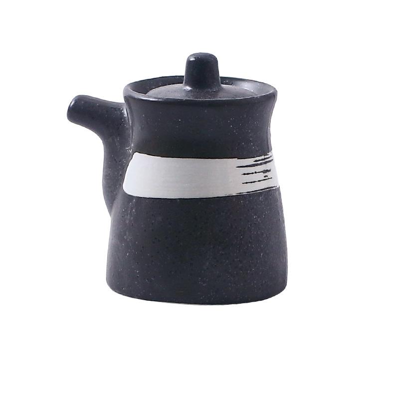 Ceramic Condiment Bottle Soy Sauce Vinegar Jar Creative Japanese Sushi Restaurant Tableware Home Kitchen