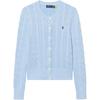 Polo Ss26 Jednorzędowy Sweter Dzianinowy z Długim Rękawem i Haftowanym Logo Standardowy Krój Sweter Damski 211839418-503