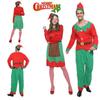 Christmas Elf Adults Cosplay Costume Couple Outfits Fancy Dress Party Role Play