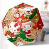 1pc Christmas, Hello Kitty Automatic Folding Umbrella, Portable Design with 8 Ribs, Casual Outdoor Accessory HolidayBirthday Gifts Yy250814033