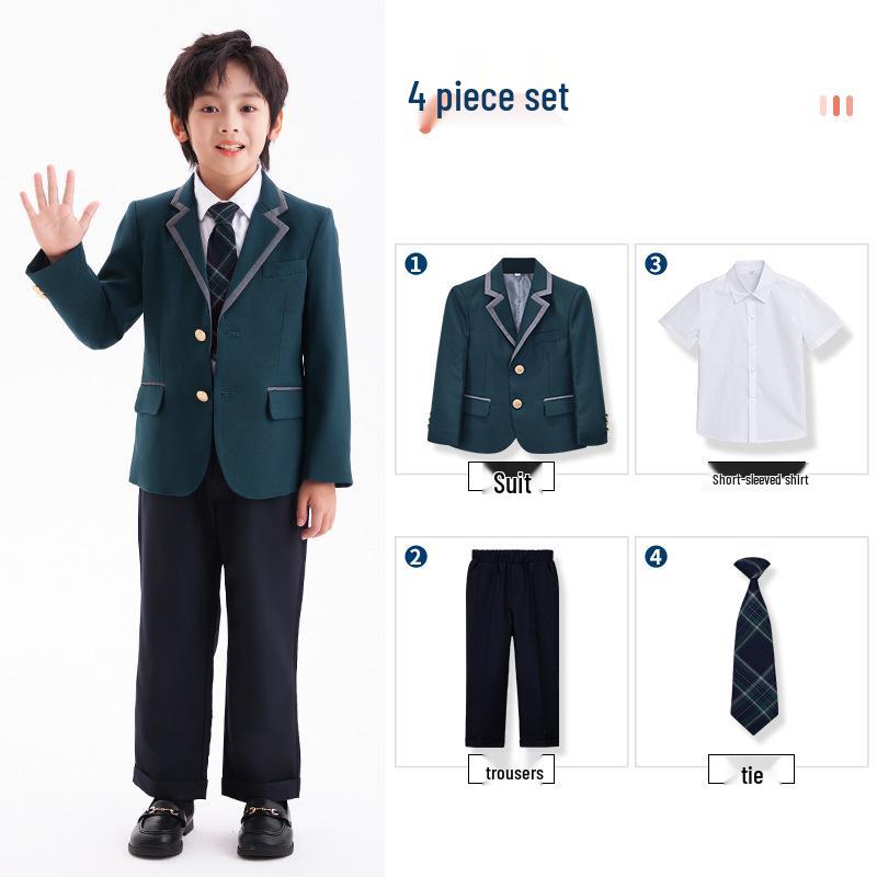 British Style School Uniform Set for Boys & Girls - Autumn/Winter Kindergarten & Performance Suit