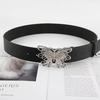 Wide Waist Seal Butterfly Spice Girl Premium Sense Wide Belt Ladies Wind Belt Black Decorative Jeans Belt