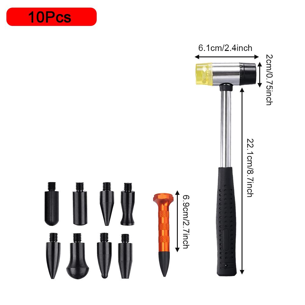 

16 шт., набор для ремонта вмятин на автомобиле, крючки, молоток, вмятина на двери, град, инструмент для ремонта автомобиля, набор для обслуживания, автомобильные аксессуары