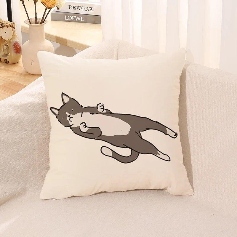 

Диван Ленивый Кот Подарочная Наволочка Домашний Офис Автомобильная Подушка Люкс Комната Подушка 40x40cm