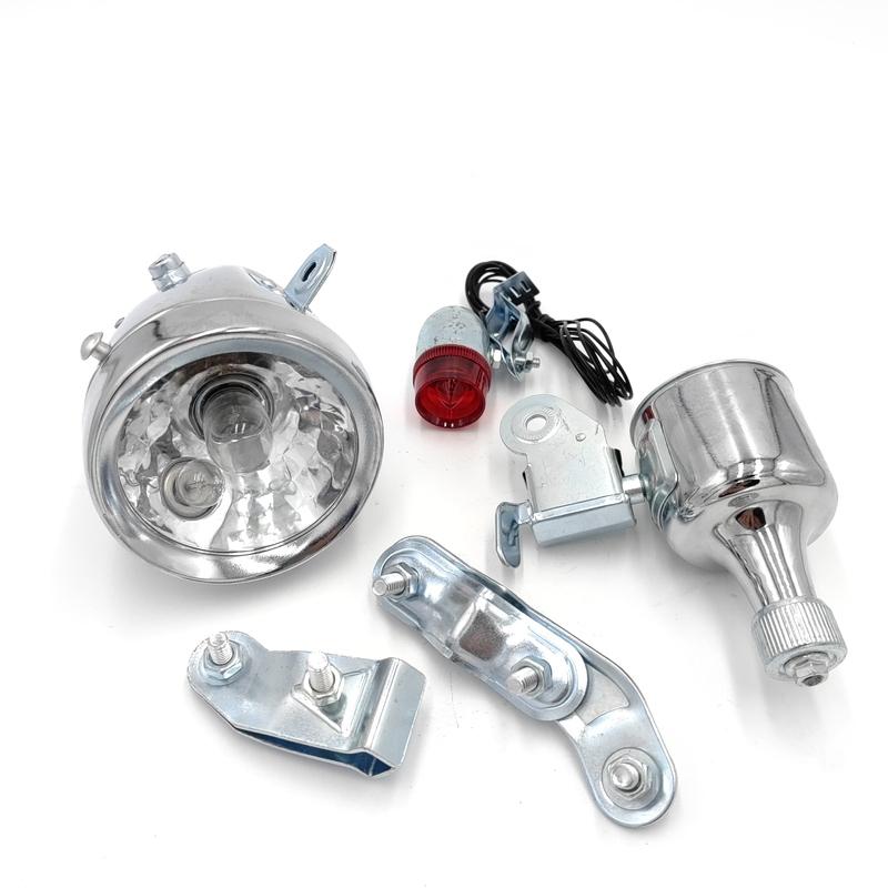 12V 6W Motorized Bike Bicycle Friction Dynamo Generator Head Tail Light Accessories