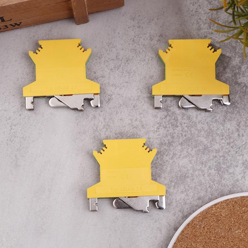 

Uslkg2.5 Гвинтове заземлення Клемна колодка на DIN-рейку Роз’єм заземлення Захисний модульний Uk 2,5 мм Дріт Електричний роз’єм Uslkg-2.5N