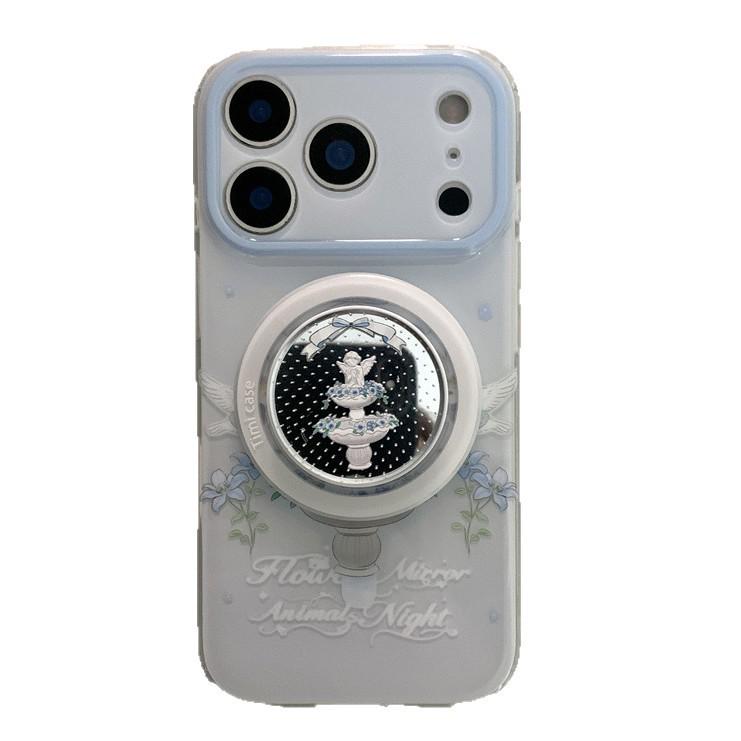 French Cupid Cherub Magnetic Phone Case for iPhone 14/15/16 Pro Max/17