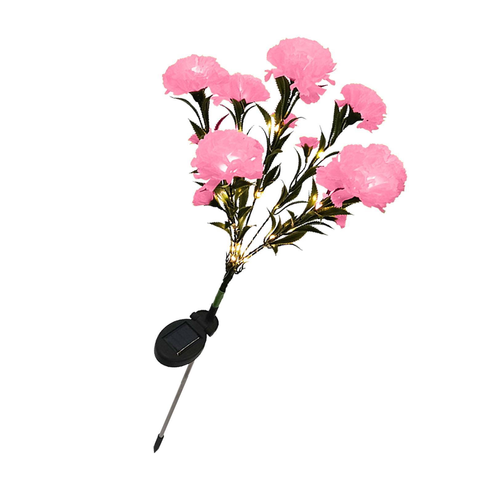 

Solar Flower Lights LED Carnation Shaped Waterproof Decorative Light for Outdoor Garden Yard Lawn