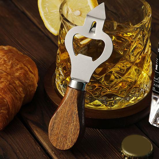 Steel Bottle Opener with Ergonomic Handle Wine Bottle Opener Beer Cap Remover