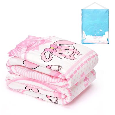 LittleForBig Adult Diaper Pants Cute Design [Baby Rabbit] Fading Flower Mark Pink Diaper 2-Pack M