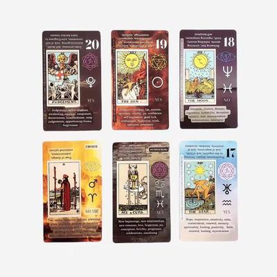 Spanische Version Orakelkarten Geschenk Tarot Deck Zukunftsschicksalsindikator Prognosetabelle Brettspiele Anfänger 78 Stück