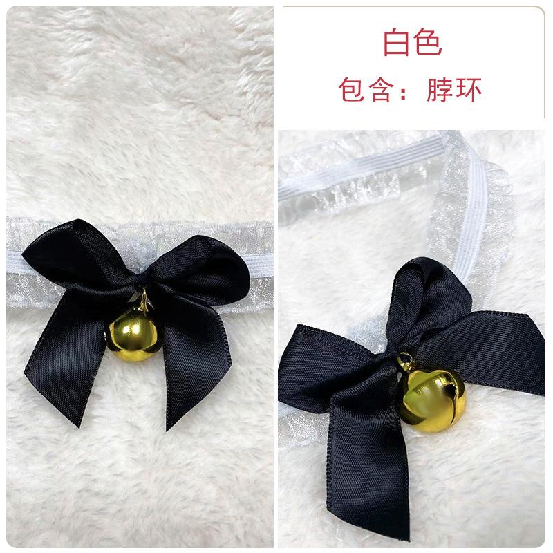 

Сексуальный атласный бант-колокольчик декоративный кружевной эластичный воротник-кольцо женские аксессуары комплект P белый