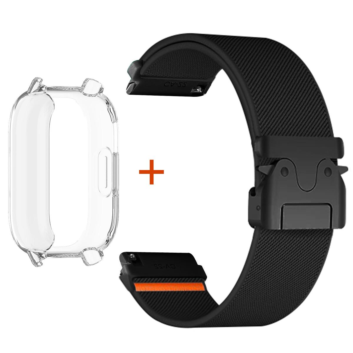 

Ремешок+Чехол для Redmi watch 5Active 5Lite Нейлоновый Эластичный Браслет ТПУ Чехол Парашютная Пряжка для Redmi 5 Lite Противоударный Ремешок для Часов Redmi watch 5 Lite