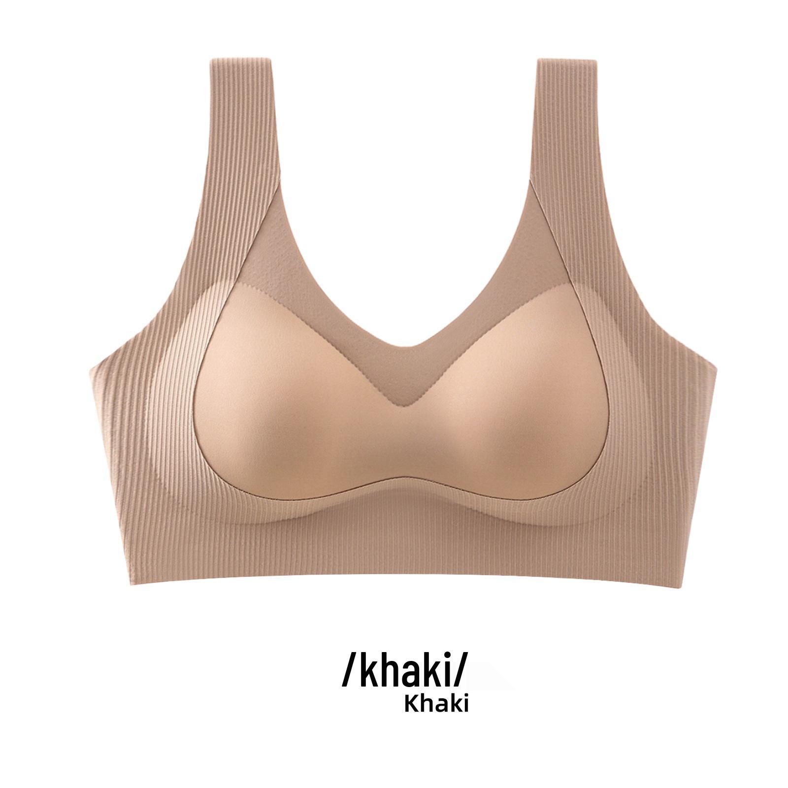 Бесшовный бюстгальтер пуш-ап: Поддерживающий бесшовный бюстгальтер-топ для женщин L for 110-135 lbs