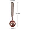 Coffee Scoop Wood Handle for Ground Coffee 1 tbsp ,6.7in