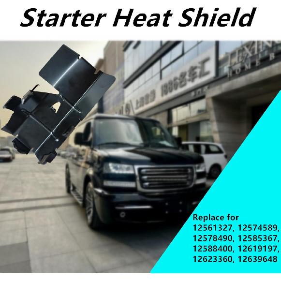 12668713 Starter Heat Shield Replacement for Chevrolet Buick GMC Heat Shield or Cadillac CTS H2 H3 H3T 1999-2020 Compatible with 12588400 12585367