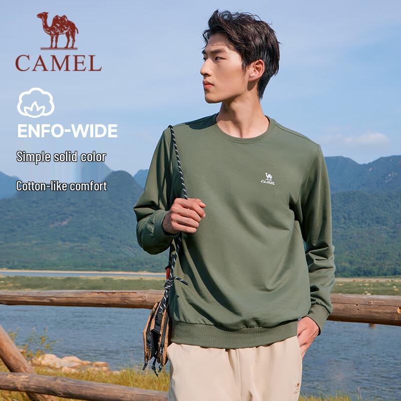 Camel Unisex Long Sleeve Round Neck Sweatshirt