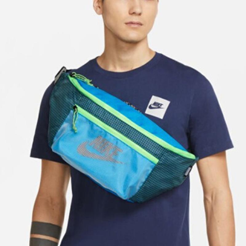 Nike Polyester Polyester Sling Bags Crossbody Bags Fanny Packs Regular Unisex Blue Casual CV1411-446