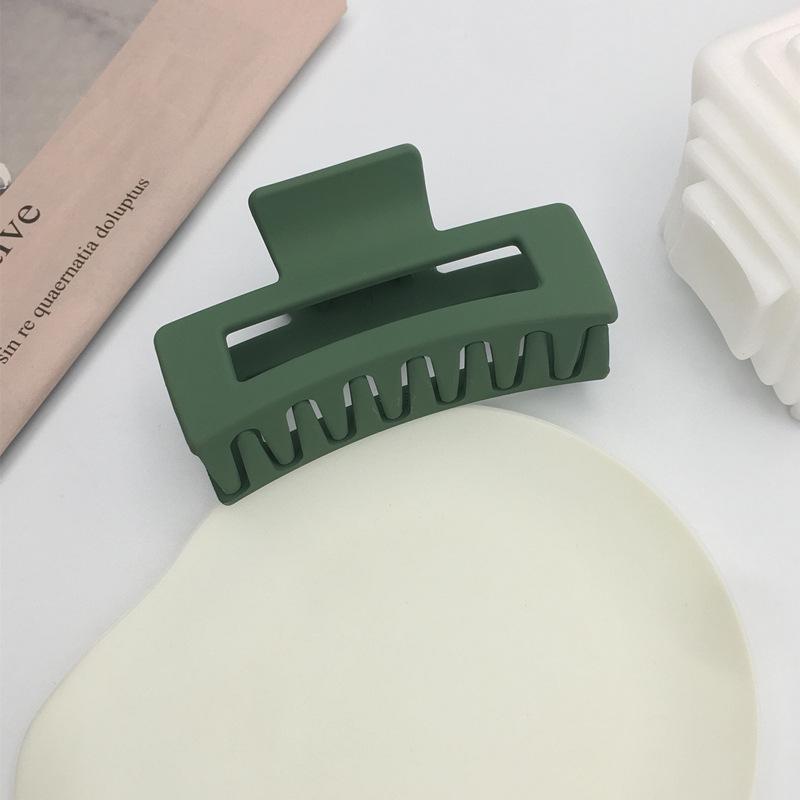 High-End Frosted Solid Color Hair Clip for Women