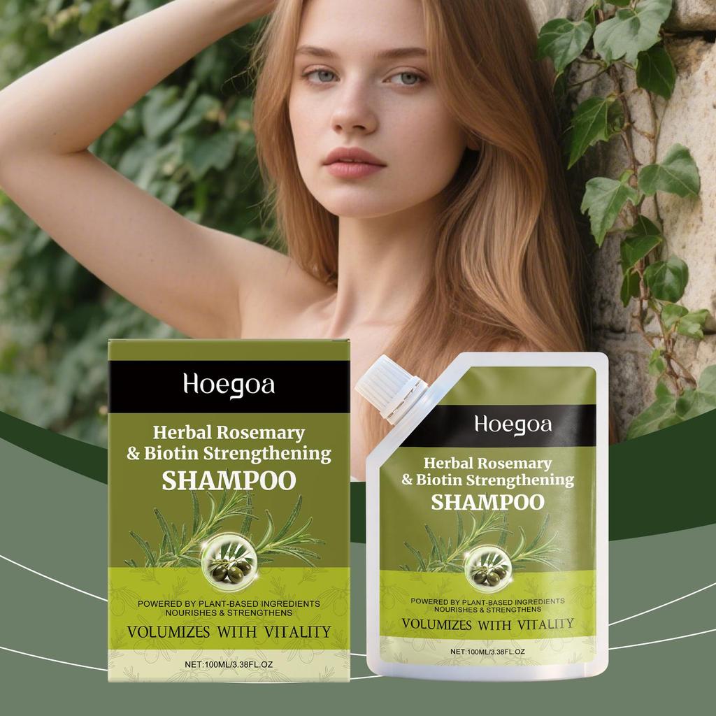 Hoegoa Strong Hair Care Shampoo - Gentle Cleansing Hair Shampoo for Moisturized, Smooth, and Fluffy Hair