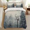 Moon Owl Duvet Cover Set Moon Owl Bedding Set Adult Boy Girl Bedroom Decoration Single Double Large Size Gift