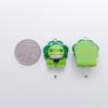 Green Poggle Ribbon Frog Acrylic Pendant Keychain Material