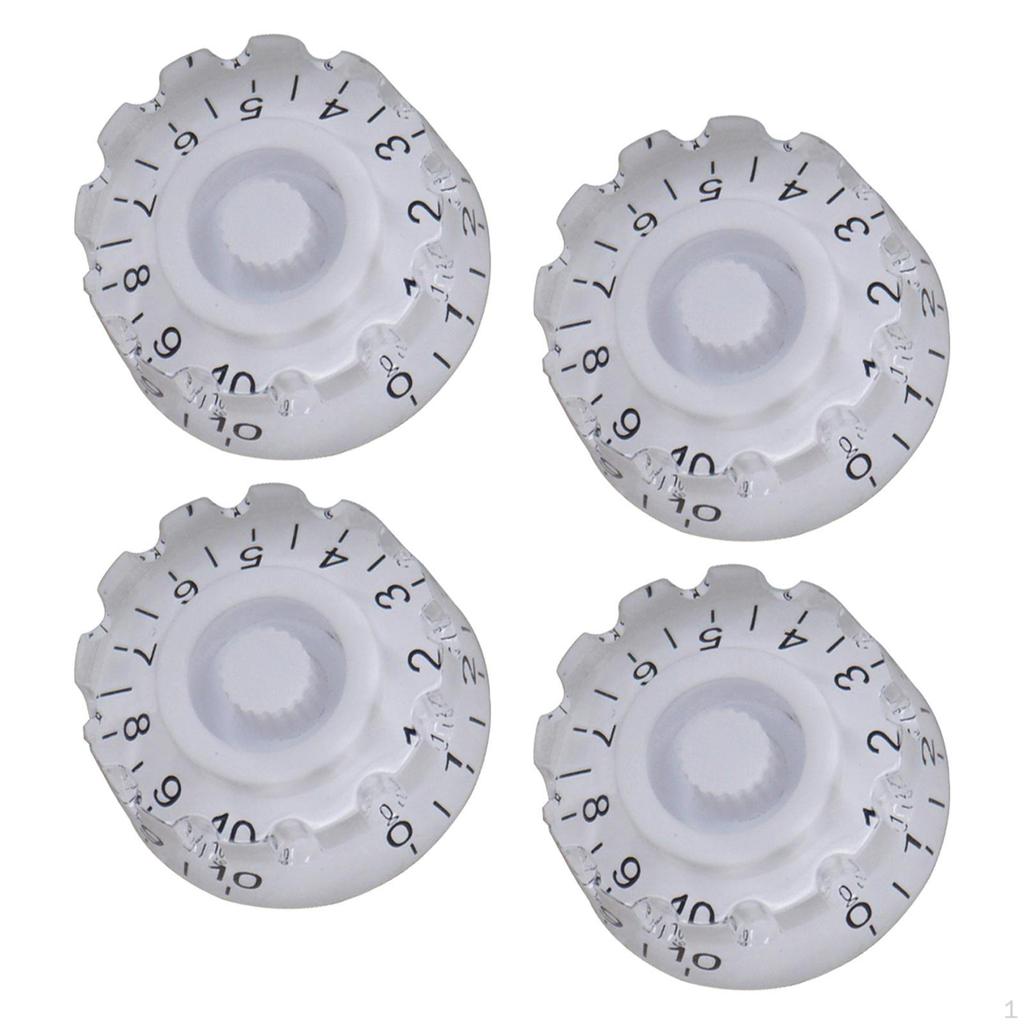 4 Pieces Guitar Knobs Bass Speed Control Electric Accessories for Daily Use